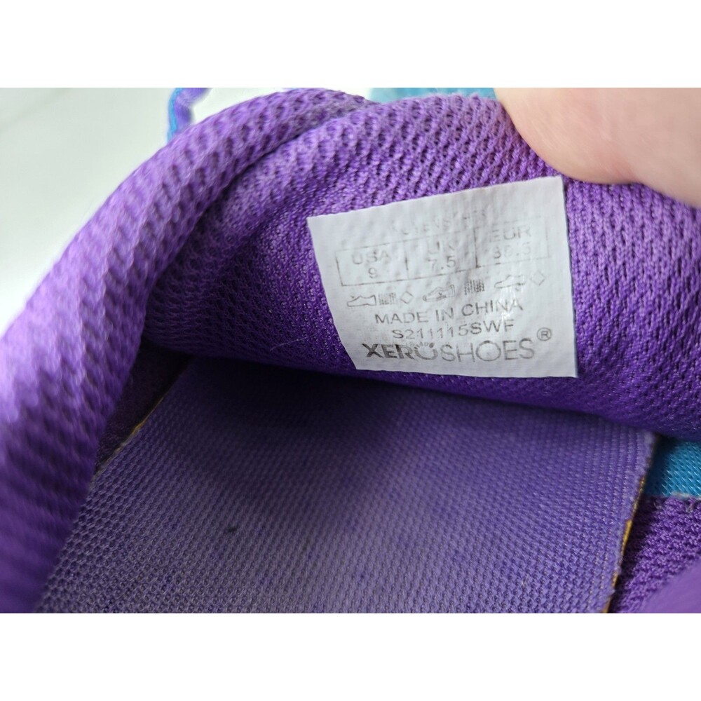 Xero HFS Shoes Women's 9 Blue Minimalist Barefoot Running Zero Drop Gym Sneakers - Picture 8 of 8